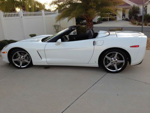 2008 Corvette Convertible, white with ebony and linen seats, loaded 35,500, image 15