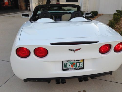 2008 Corvette Convertible, white with ebony and linen seats, loaded 35,500, image 16