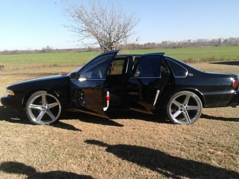 Black 1996 Chevy impala SS with 24" "iroc" rims!!!! Clean!!!!, US $11,000.00, image 2