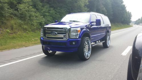 Custom ford excursion 2012 front end and 30 inch wheels