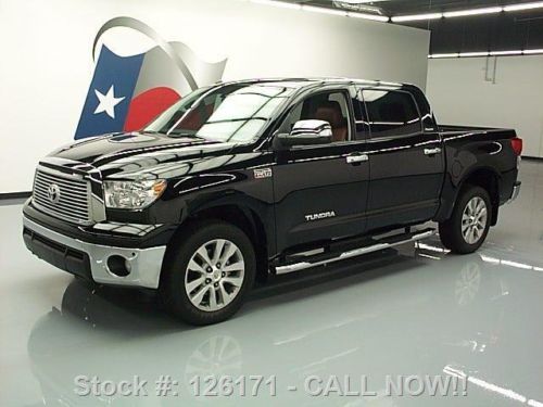 2012 toyota tundra platinum crewmax sunroof nav 34k mi! texas direct auto