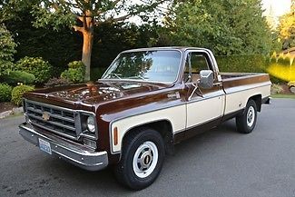 1978 chevrolet fleet-side 3/4 ton pickup. 350 v-8. automatic. power steering.