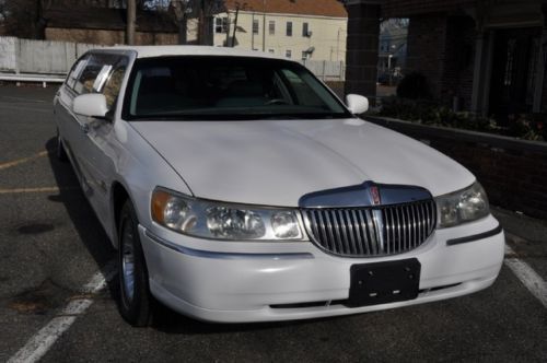 1998 lincoln town car stretch limo low miles ext warranty