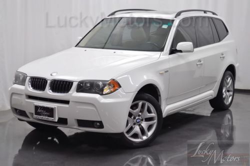 2006 bmw x3 3.0i, panorama, heated leather, xenon, wood, roof rack