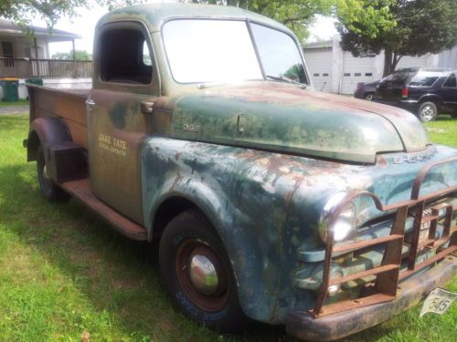1951 dodge pickup b3c &#034;job rated&#034; patina look running no reserve