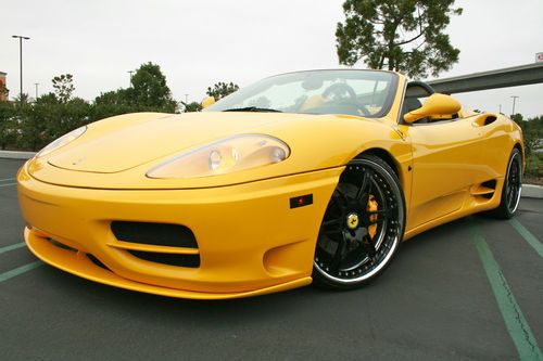 Wow 2004 ferrari 360 spider fresh service new clutch upgrades novatec upgrades!!