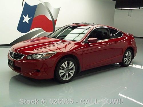 2009 honda accord ex-l coupe htd leather sunroof 51k mi texas direct auto