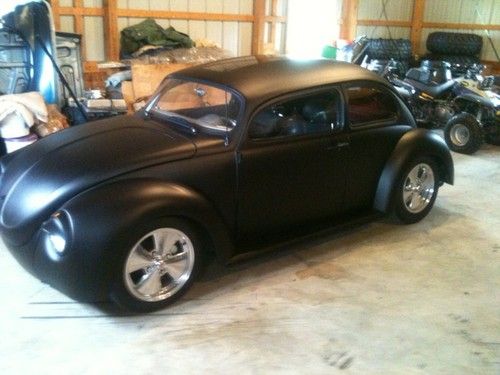 1973 custom hot rod black super beetle! chopped, lowered, beautiful!