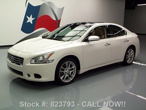 2011 nissan maxima sv sunroof leather nav rear cam 21k! texas direct auto