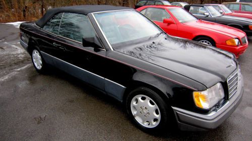 Rare 1994 mercedes e320 cabriolet convertible 4 seater project look! black runs