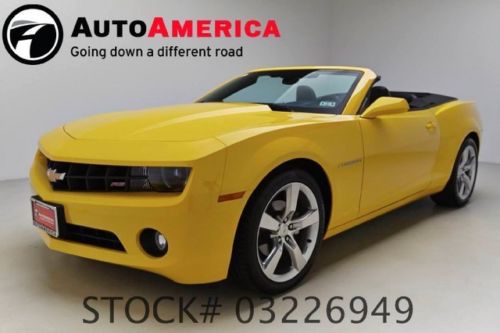 3k one 1 owner low miles 2013 chevy camaro convertible lt nav heated leather