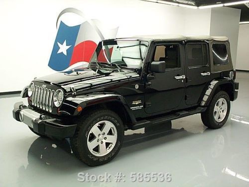 2008 jeep wrangler unltd sahara convertible 4x4 auto! texas direct auto