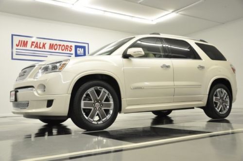 White diamond denali awd dvd navigation sunroof acadia 11 2012 13 for sale