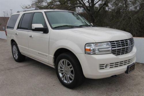 2008 lincoln navigator power running boards navigation white tan leather 2wd