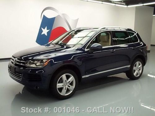 2011 volkswagen touareg vr6 lux awd pano roof nav 65k!! texas direct auto