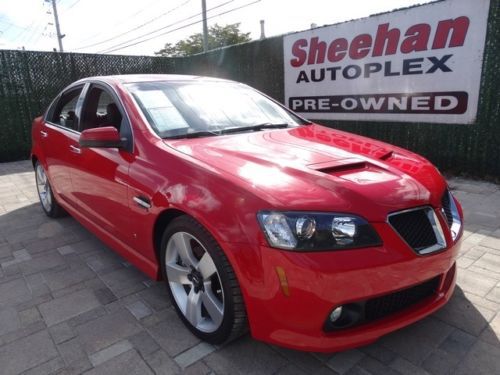 2009 pontiac g8 gt one owner stunning red leather, pwr pkg more! automatic 4-doo