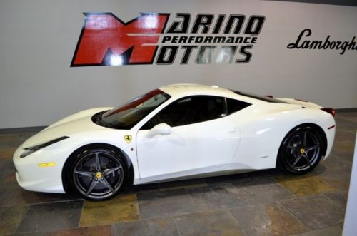 2010 ferrari bianco avus 458 italia coupe k40 loaded !!