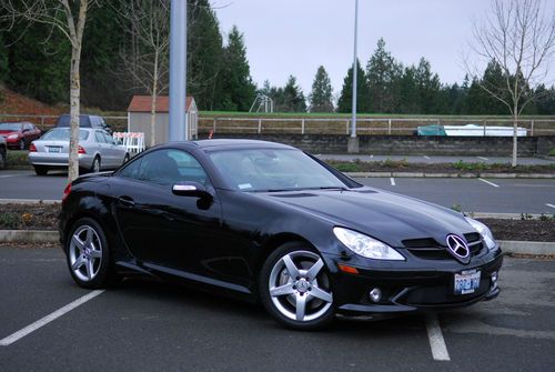 2007 mercedes benz slk-350 black amg package loaded 41k miles local 1 owner!!!!!