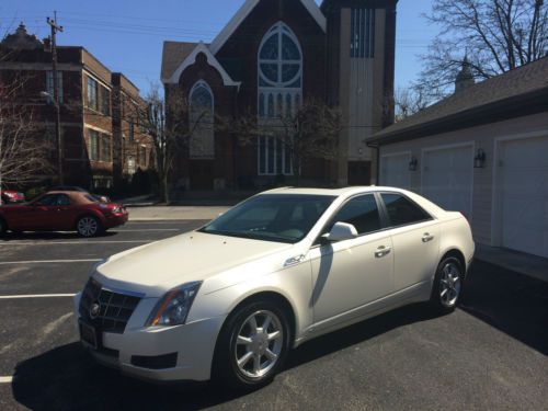 2009 white diamond cadillac cts 3.6l v6 vvt