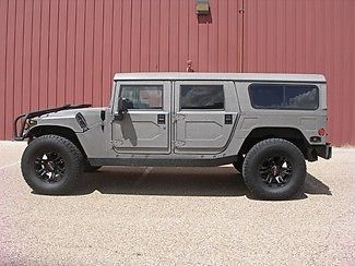 2001 hummer h1 wagon,kevlar coated, custom interior, 4x4, turbo diesel, texas