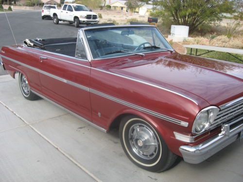 1963 chevy nova ss convertible original car