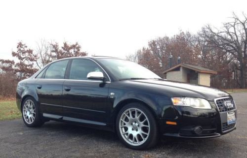 2006 audi s4 black recaro performance, tech, &amp; cold weather packages lower miles