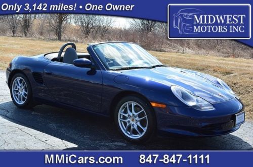 2003 porsche boxster only 3,120 certified miles one owner pristine condition