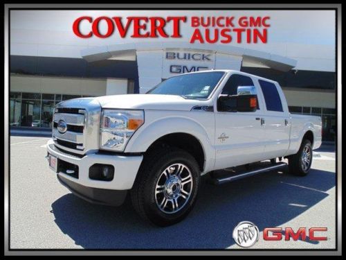 13 f250 platinum diesel 4x4 truck leather nav one owner