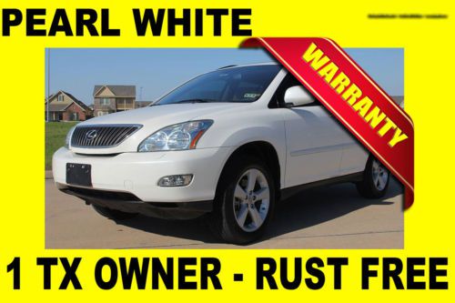 2007 lexus rx350, pearl white,heated seats,wood steering,1 tx owner,rust free