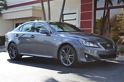 2012 lexus is350 f sport sedan 1-owner v6 rwd navigation sunroof backup camera