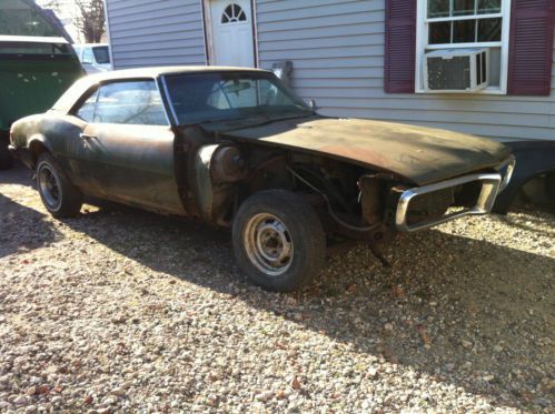 1968 pontiac firebird 350 coupe w/ air condition barn find 2 owner car with docs