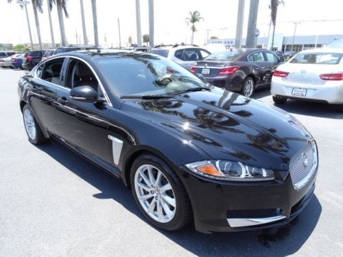 2012 jaguar xf black beauty florida luxury sedan nav lthr sunroof automatic 4-do