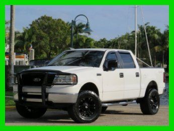 2008 ford f150 xlt 4x4 4wd crew cab big tires rims lift no reserve super sharp