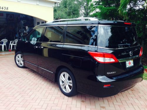 2012 nissan quest sl dvd dual sunroofs grey leather 3 row seats