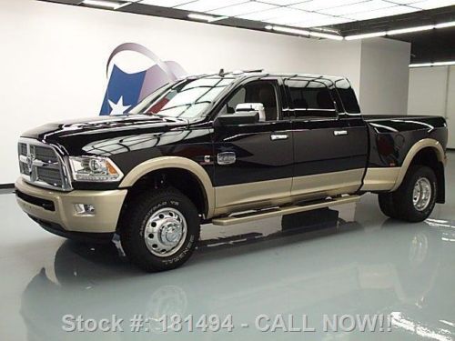 2014 dodge ram 3500 longhorn mega diesel drw 4x4 nav 7k texas direct auto