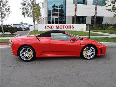 2008 ferrari f430 spider red tan carbon ceramic brakes ccb loaded daytona corsa