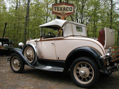 1929 ford roadster rumble seat side mount spare no rust drives great clear title