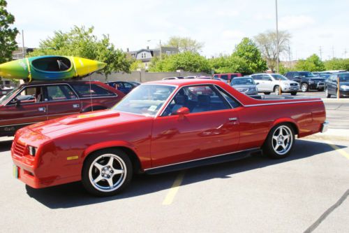Red paint, 17&#034; wheels/tires. lowered suspension. 350 v8, turbo 350 transmission,