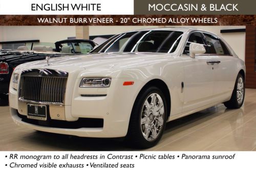 Extended wheelbase; original msrp $331,925; english white / moccasin &amp; black