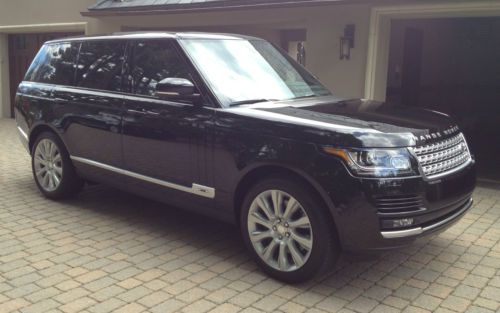 2014 land rover range rover supercharged lwb only 235 miles!!! will export