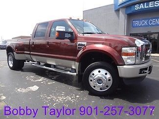 2008 ford f-450 king ranch 4x4 off-road crew cab diesel 4wd nav f350 6.4