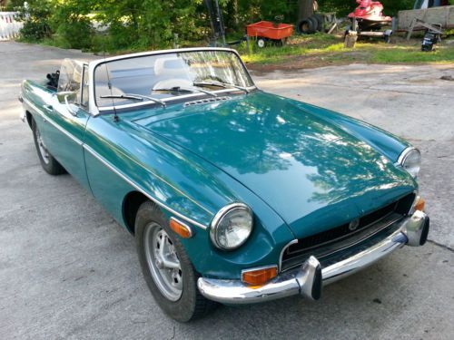 1972 mgb midget british racing green, original; numbers matching vehicle