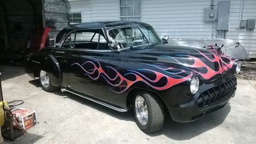 1951 chevy belair 2 door hard top coupe old school hot rod flames rat rod