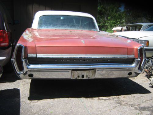 1964 pontiac bonneville 2dr,factory 421 tripower,loaded,no engine,1 of 303,solid