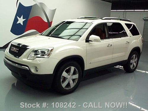 2009 gmc acadia slt dual sunroof nav rearview cam 60k texas direct auto