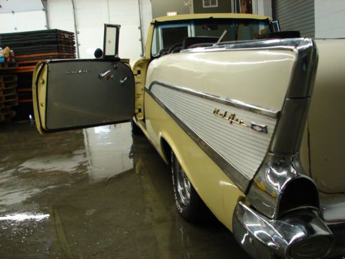 AWESOME CUSTOM 1957 CHEVY BELAIR CONVERTIBLE, 350-V8, LOOKS/RUNS NICE, PROJECT, image 7