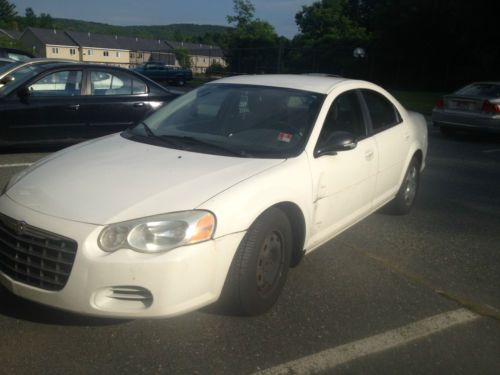 2004 chrysler sebring sedan lx white runs! fair condition! kbbsrp $3600 obo 107k