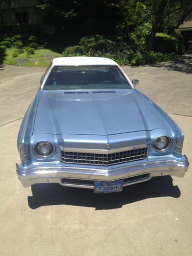 1974 chevrolet monte carlo base hardtop 2-door 5.7l, blue/white, original owner