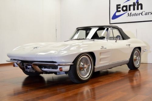 1963 chevrolet corvette conv, 327 fi, restored, ncrs!