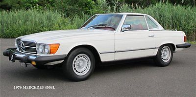 76 classic white roadster v8 automatic red leather interior